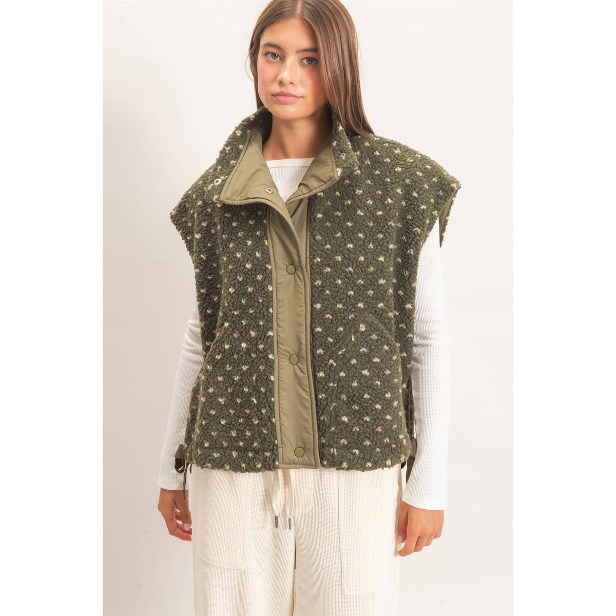 Dotty Sherpa Vest
