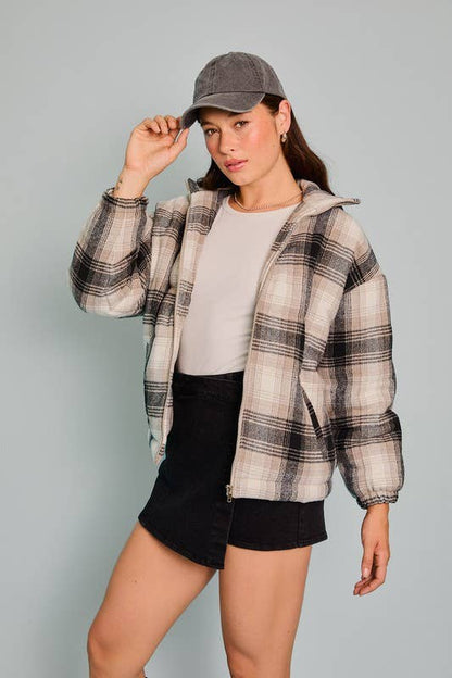 Gemma Plaid Jacket