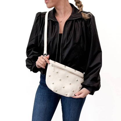 Chic Gold Studded Westlyn Bum Bag