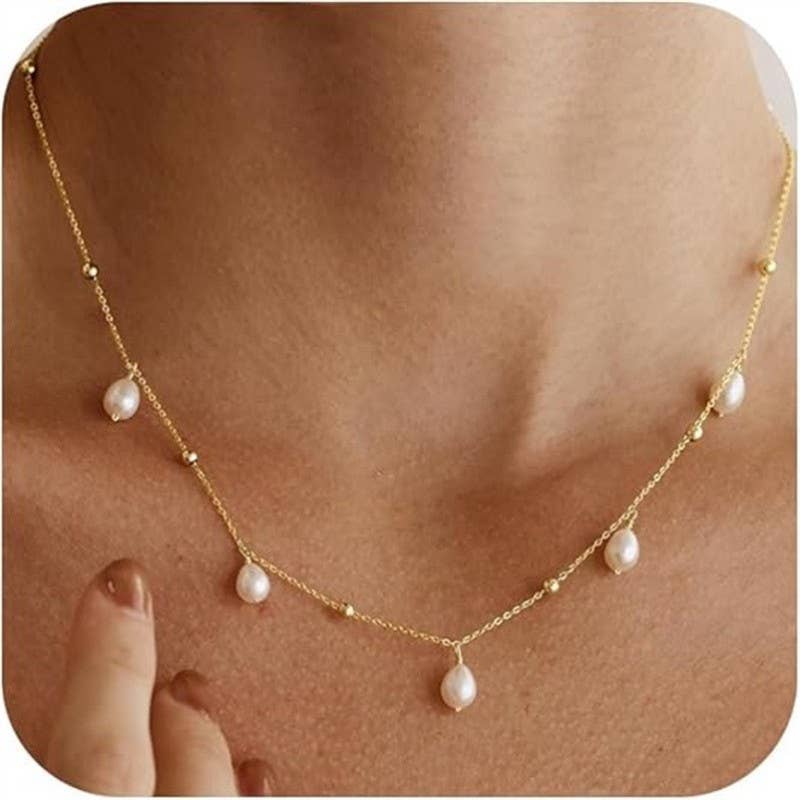 Pearl Crosslight Necklace