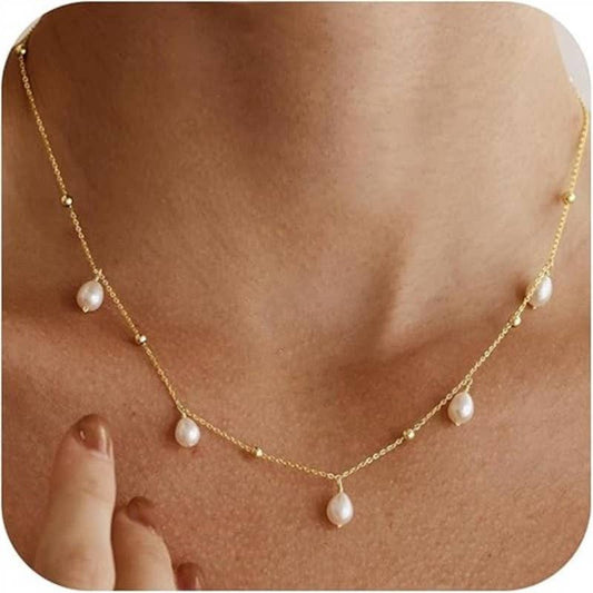Pearl Crosslight Necklace