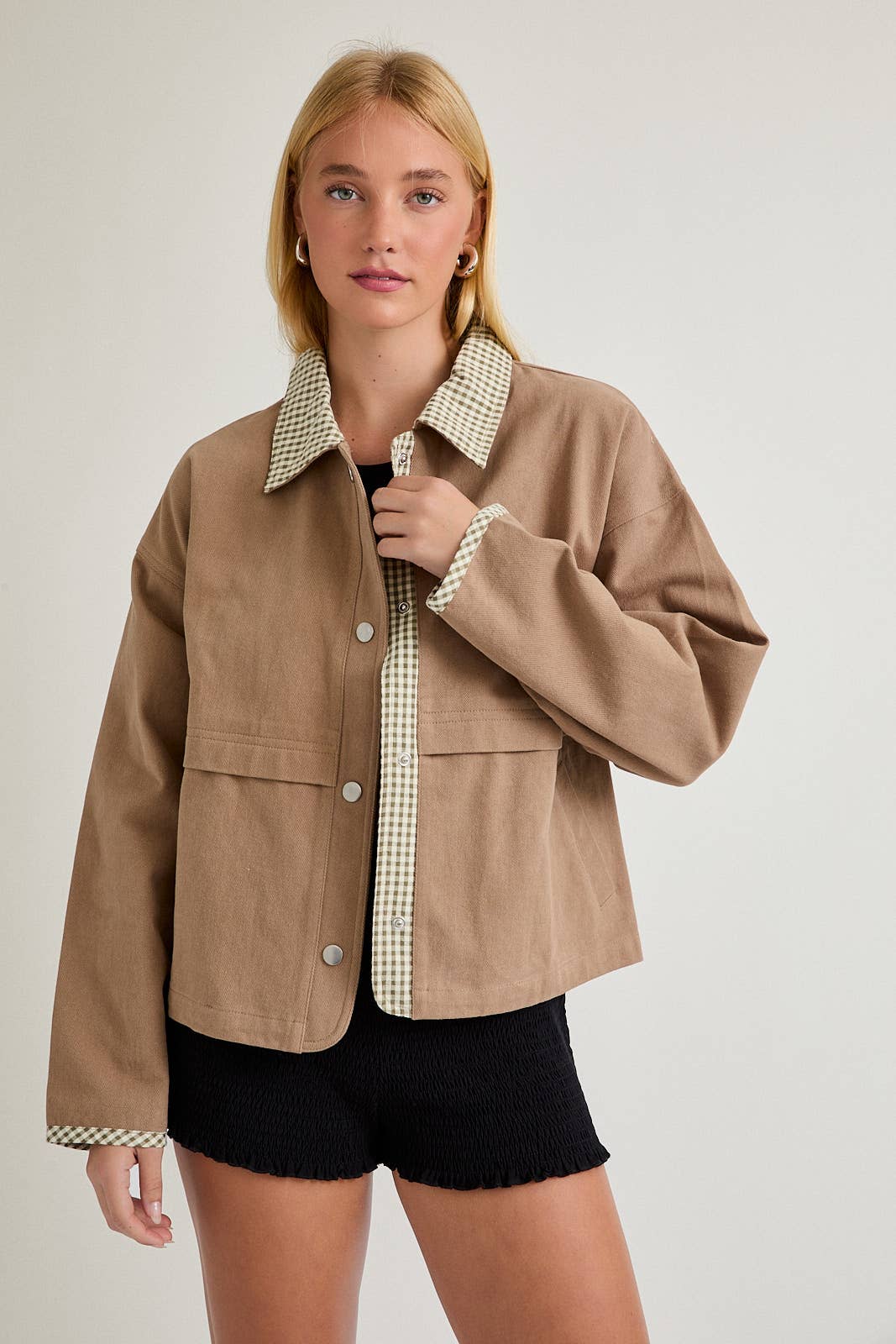 Gingham Getaway Shacket