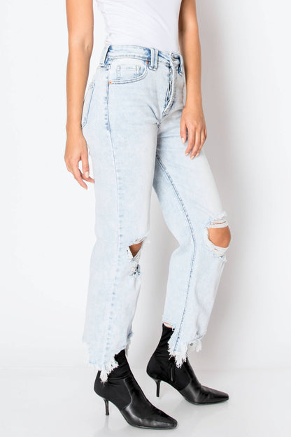 Smooth Fit Wide Leg Jeans