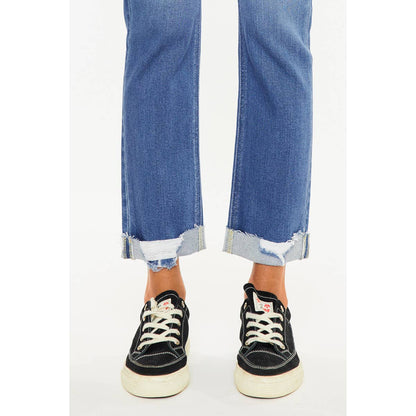 Plus Mom Jean | Medium Wash