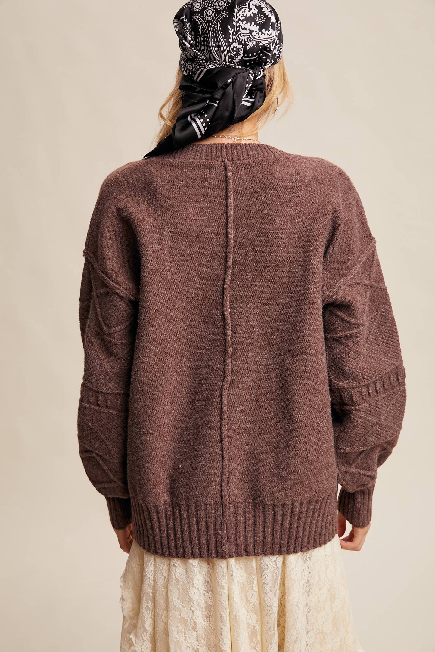 Textured Knit Button-Front Cardigan