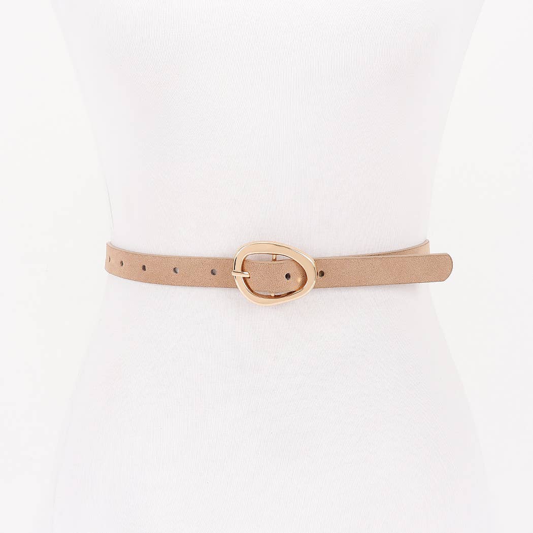 Classic Oval Buckle Belt | Choose Color