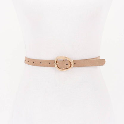 Classic Oval Buckle Belt | Choose Color