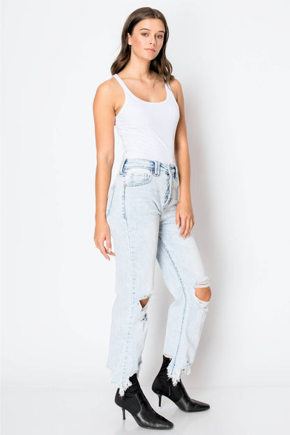 Smooth Fit Wide Leg Jeans