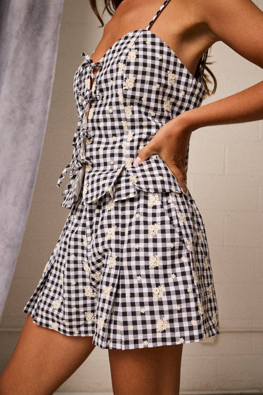 Blue Ribbon Gingham Set