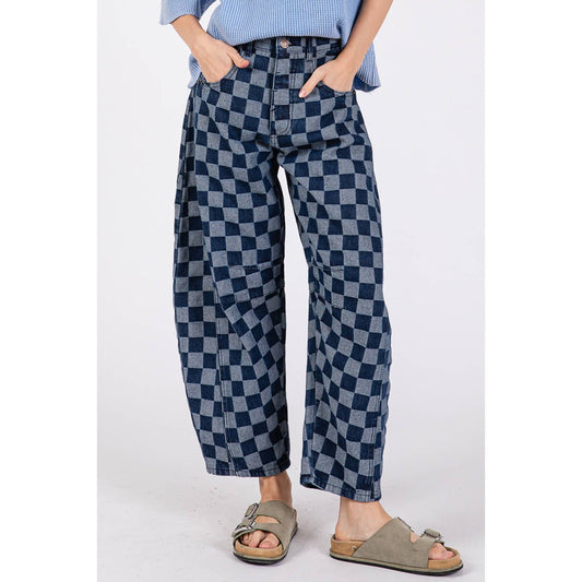 Checker Barrel Jeans