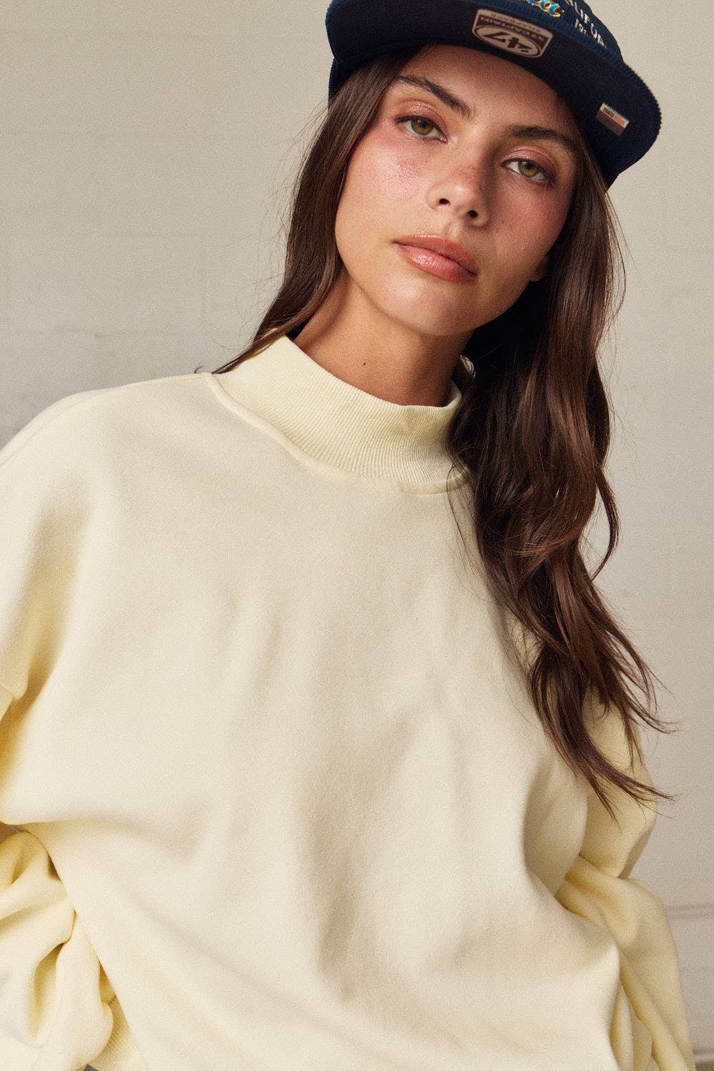 Off-Duty Mock Neck Lounge Set