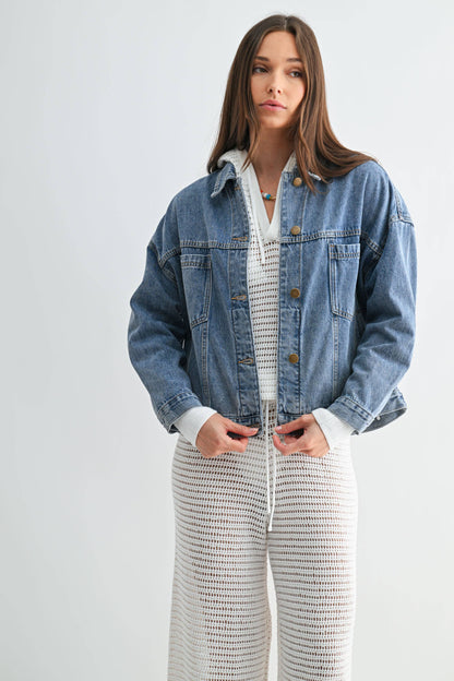Boxy Denim Trucker Jacket