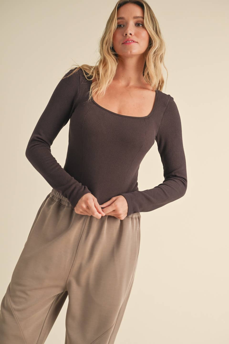Square Neck Seamless Top | Choose Color