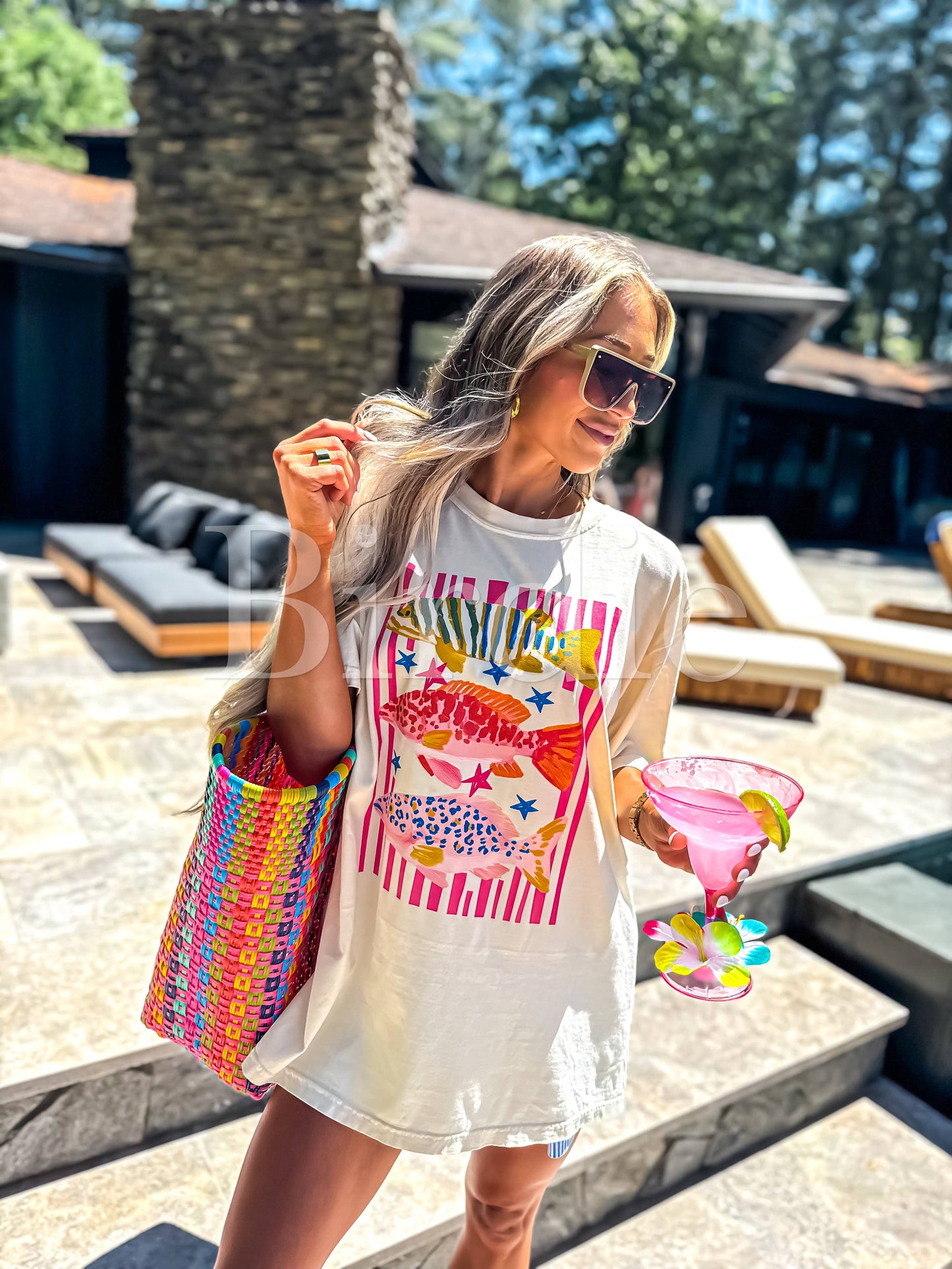 Preppy Fish Graphic Tee