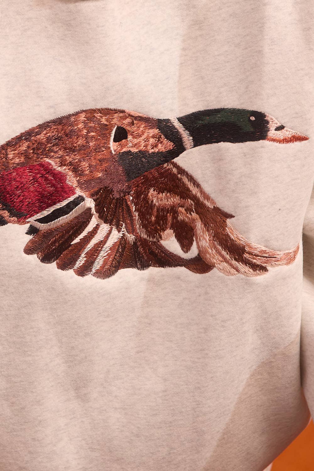 Mallard Embroidered Mockneck Sweatshirt