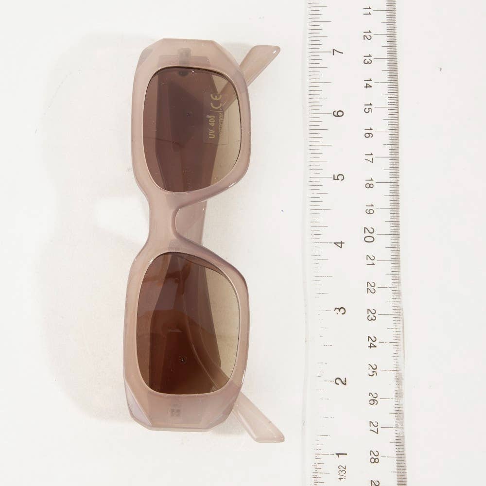 Rectangle Frame Sunglasses Set