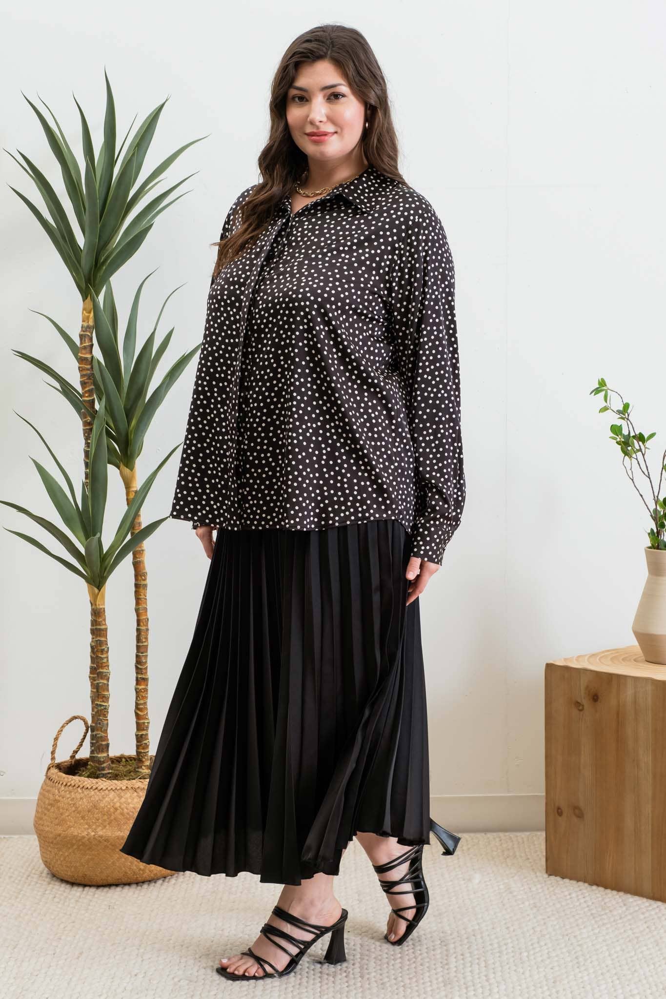 Plus Kalina Button-Down Top