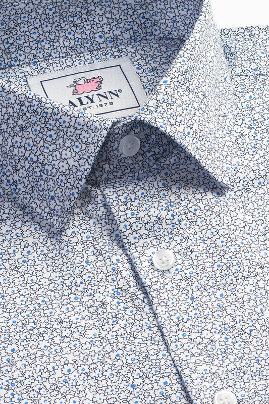 Reid Floral Untuckable Slim Fit Dress Shirt