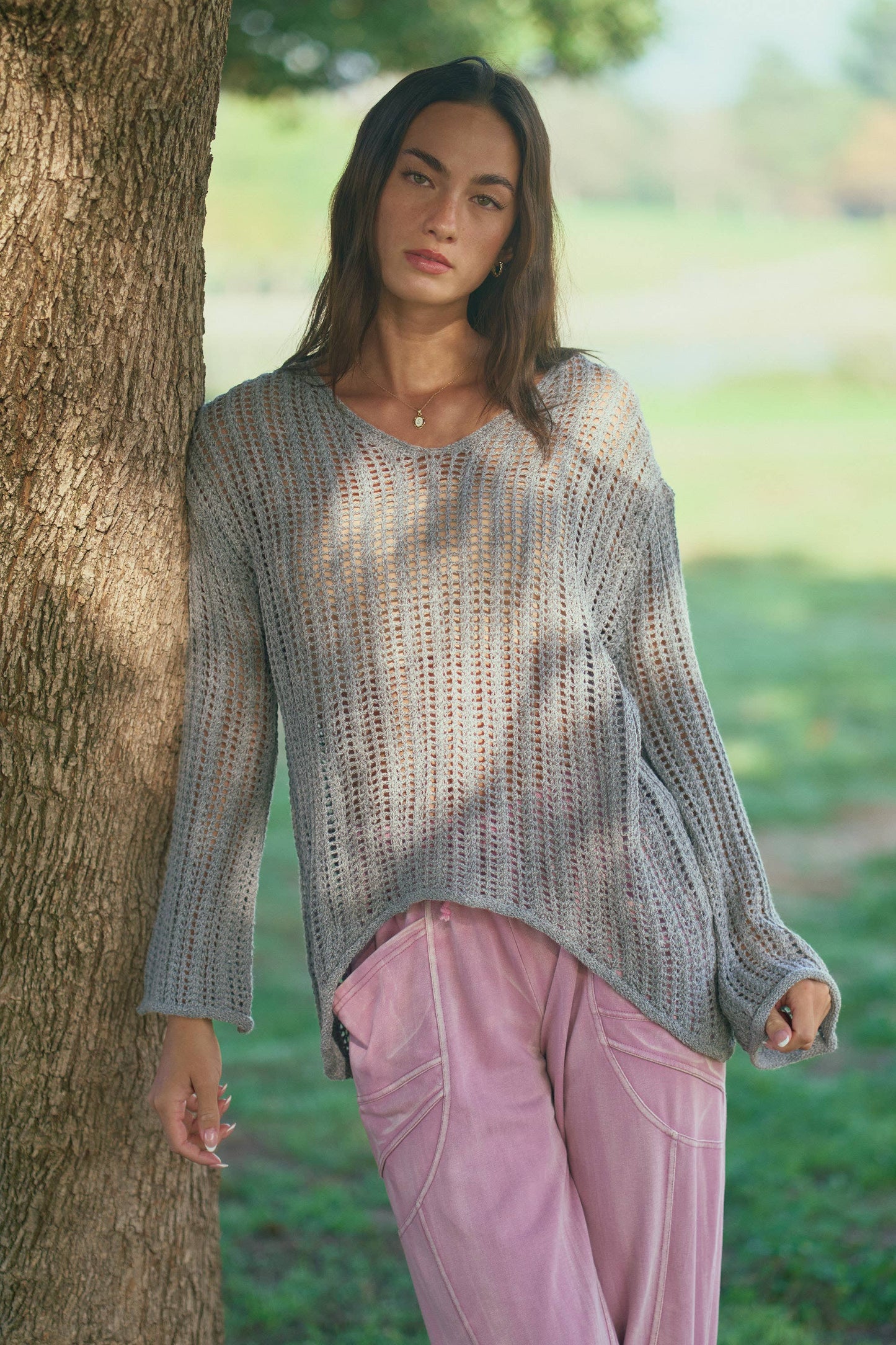 Plus Sandbar Open Knit Top