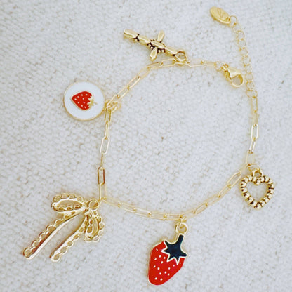Berry Cute Charm Bracelet