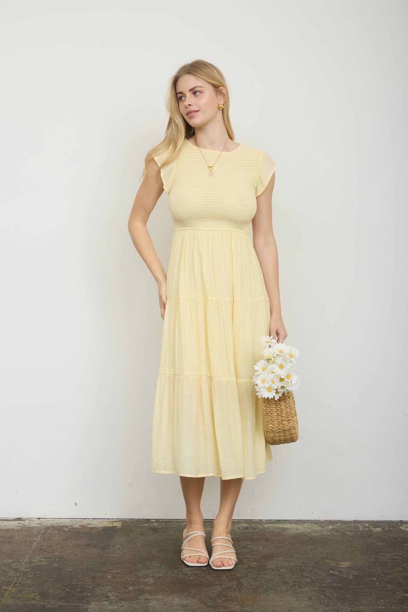 Simply Sweet Tiered Midi Dress