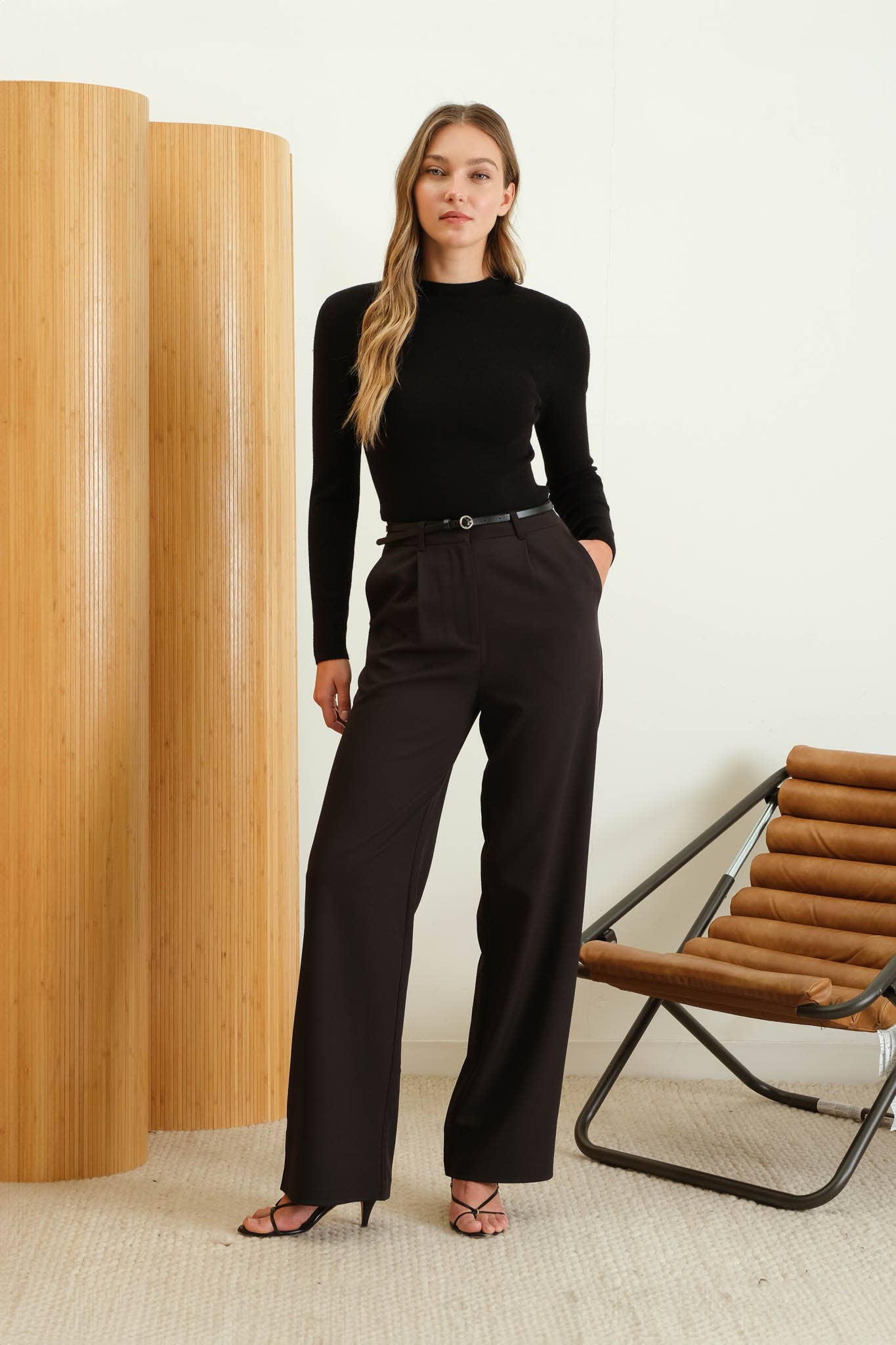 Knit Mock Neck Top | Choose Color