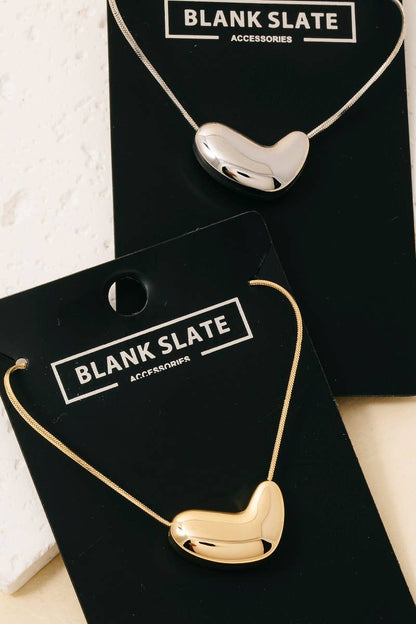 Abstract Heart Pendant Necklace