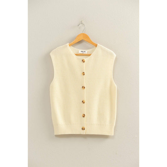 Simply Chic Button Vest