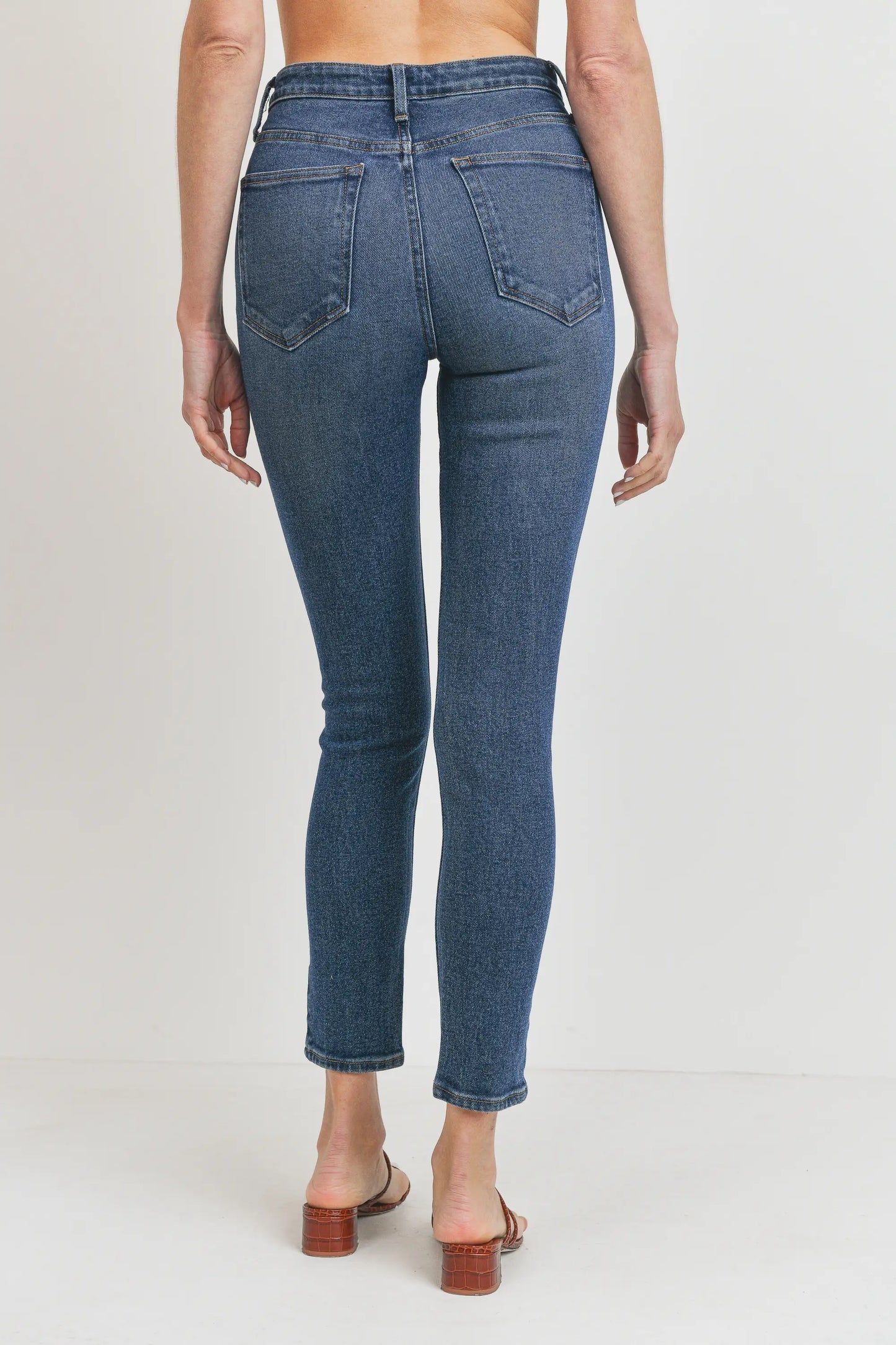 High Rise Vintage Skinny Jeans | Dark Denim | FINAL SALE