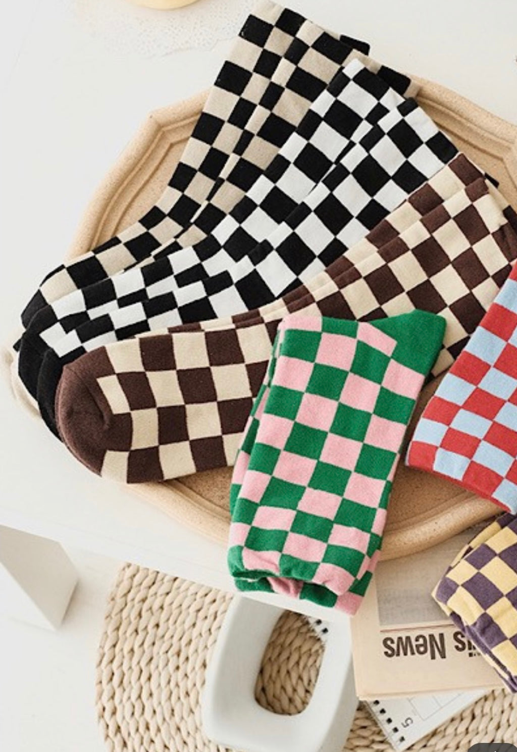 Checkered Socks | Choose Color