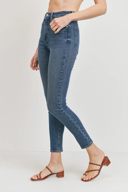 High Rise Vintage Skinny Jeans | Dark Denim | FINAL SALE